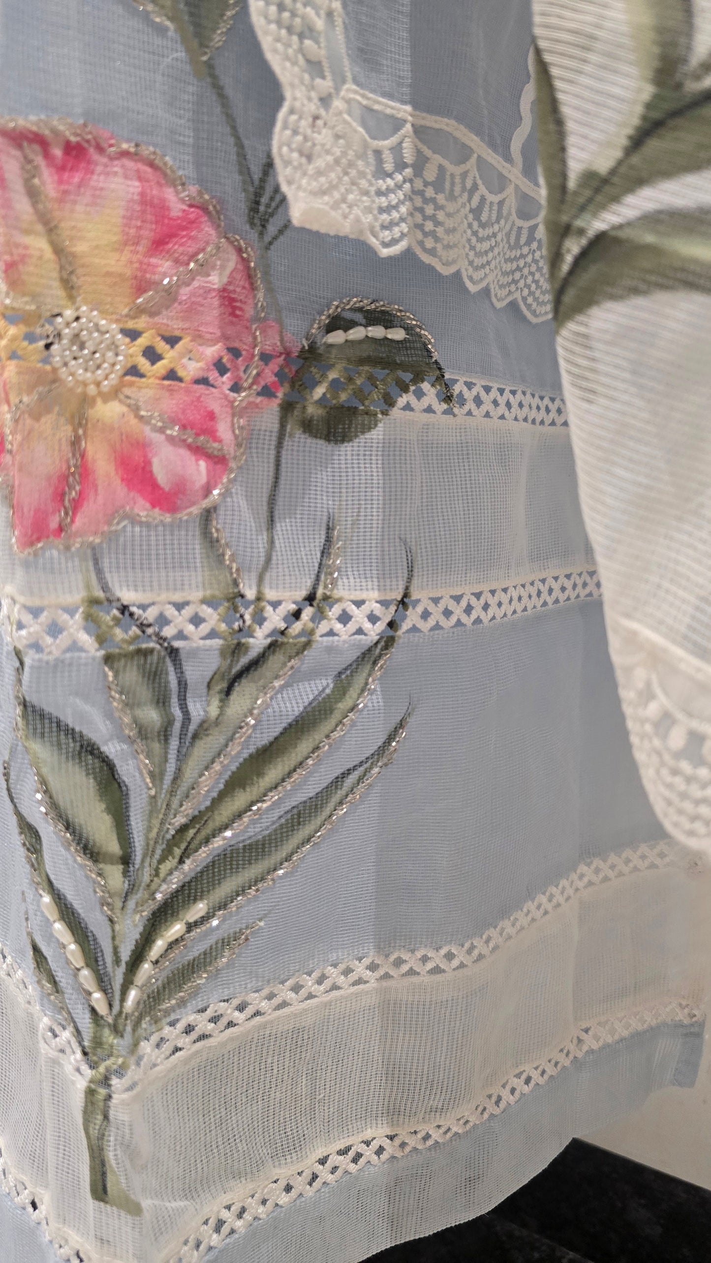 Blue Mira Handpainted Suit