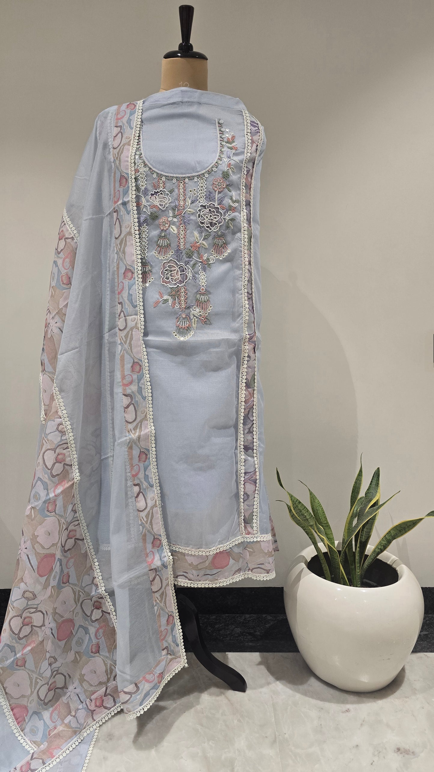 Blue Baag Mehak Beaded Suit