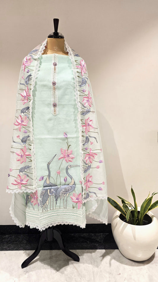 Soft Teal Mayurya Signature Suit