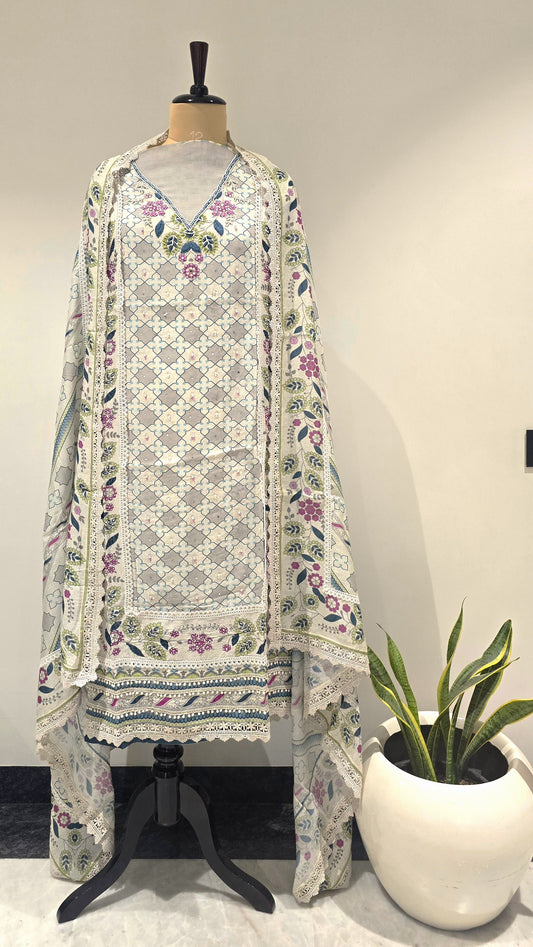 Aasmani Lavika Artisanal Suit