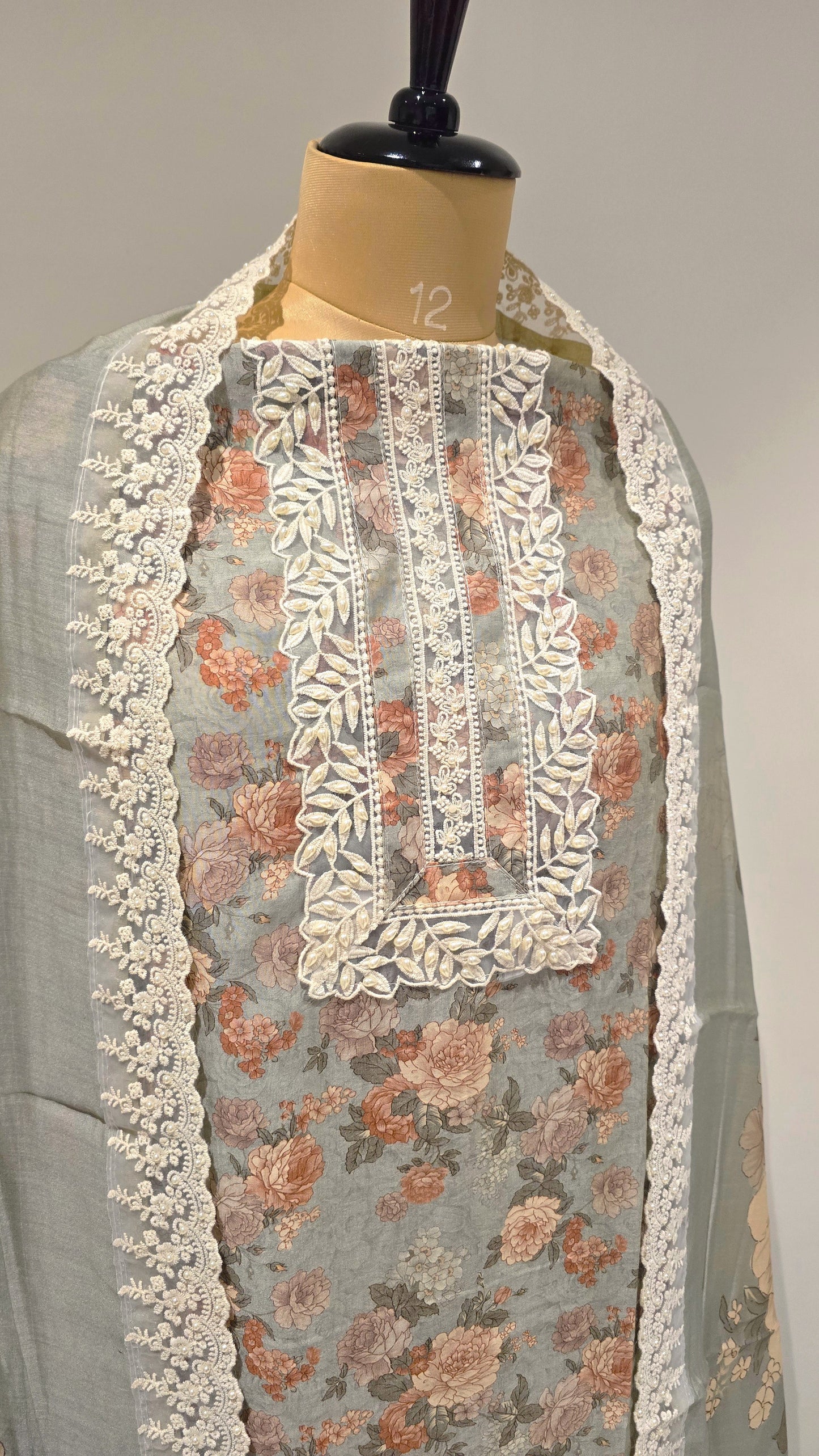 Grey Pakistani Style Studio Suit