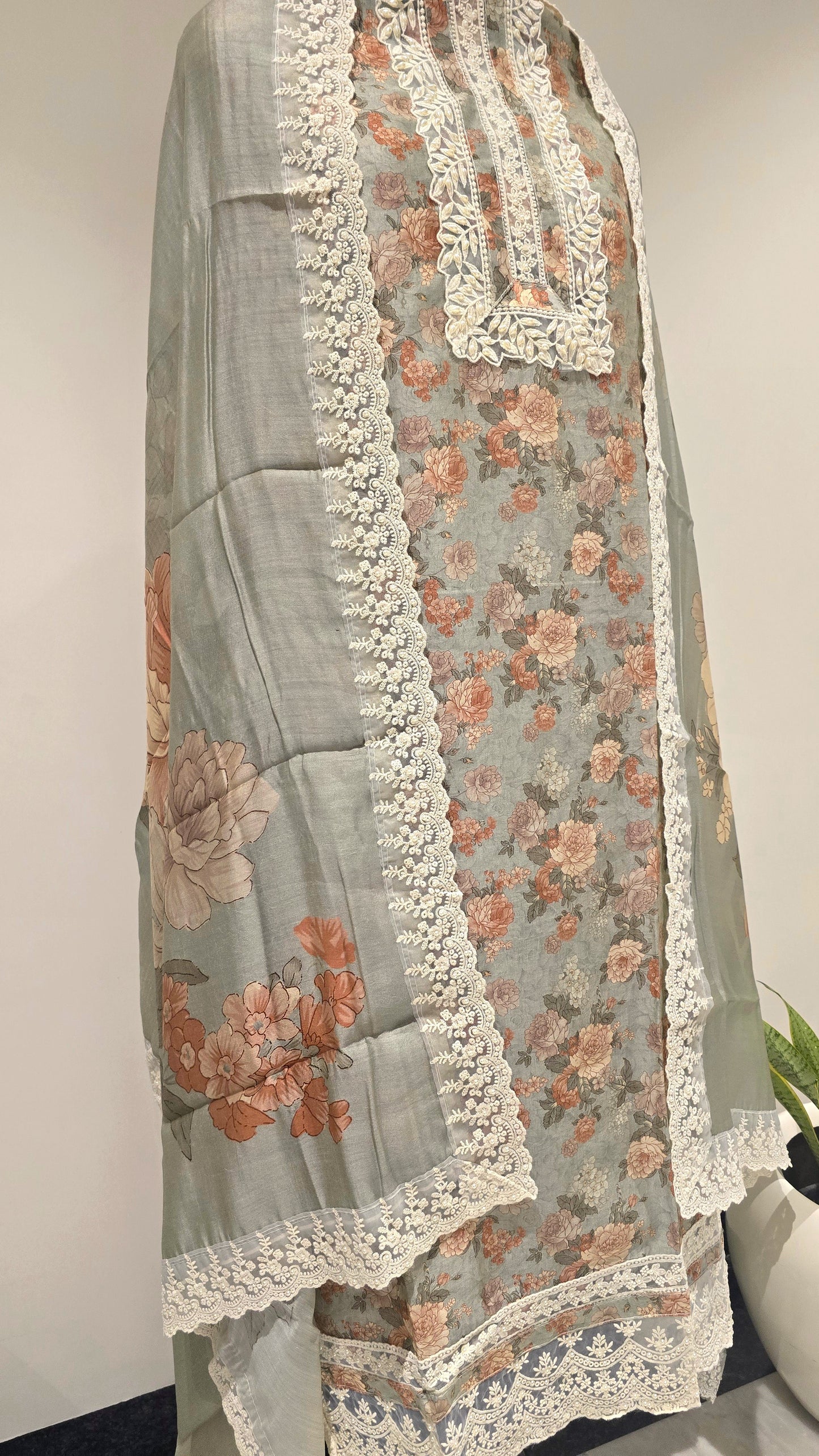 Grey Pakistani Style Studio Suit