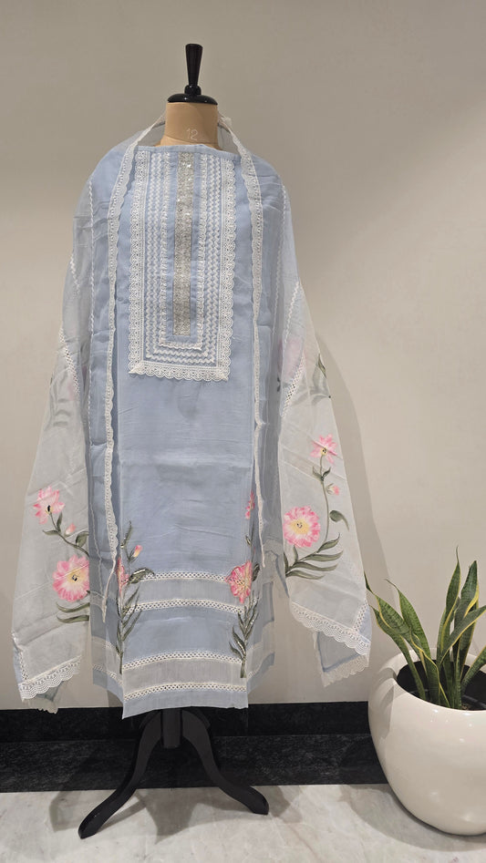 Blue Mira Handpainted Suit