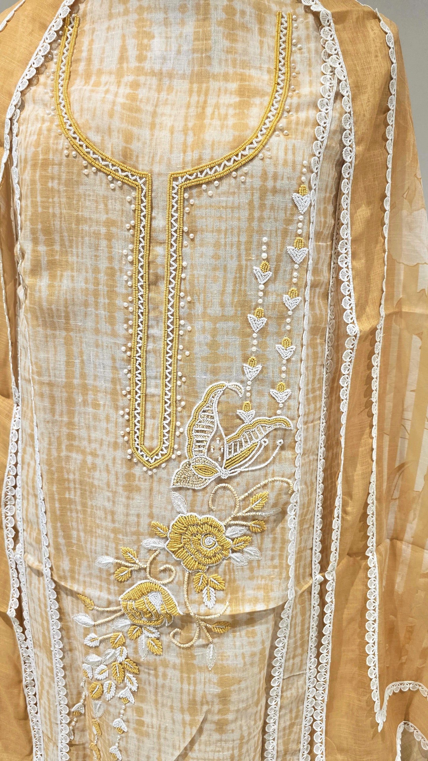 Yellow Inaya Tie-Dye Suit