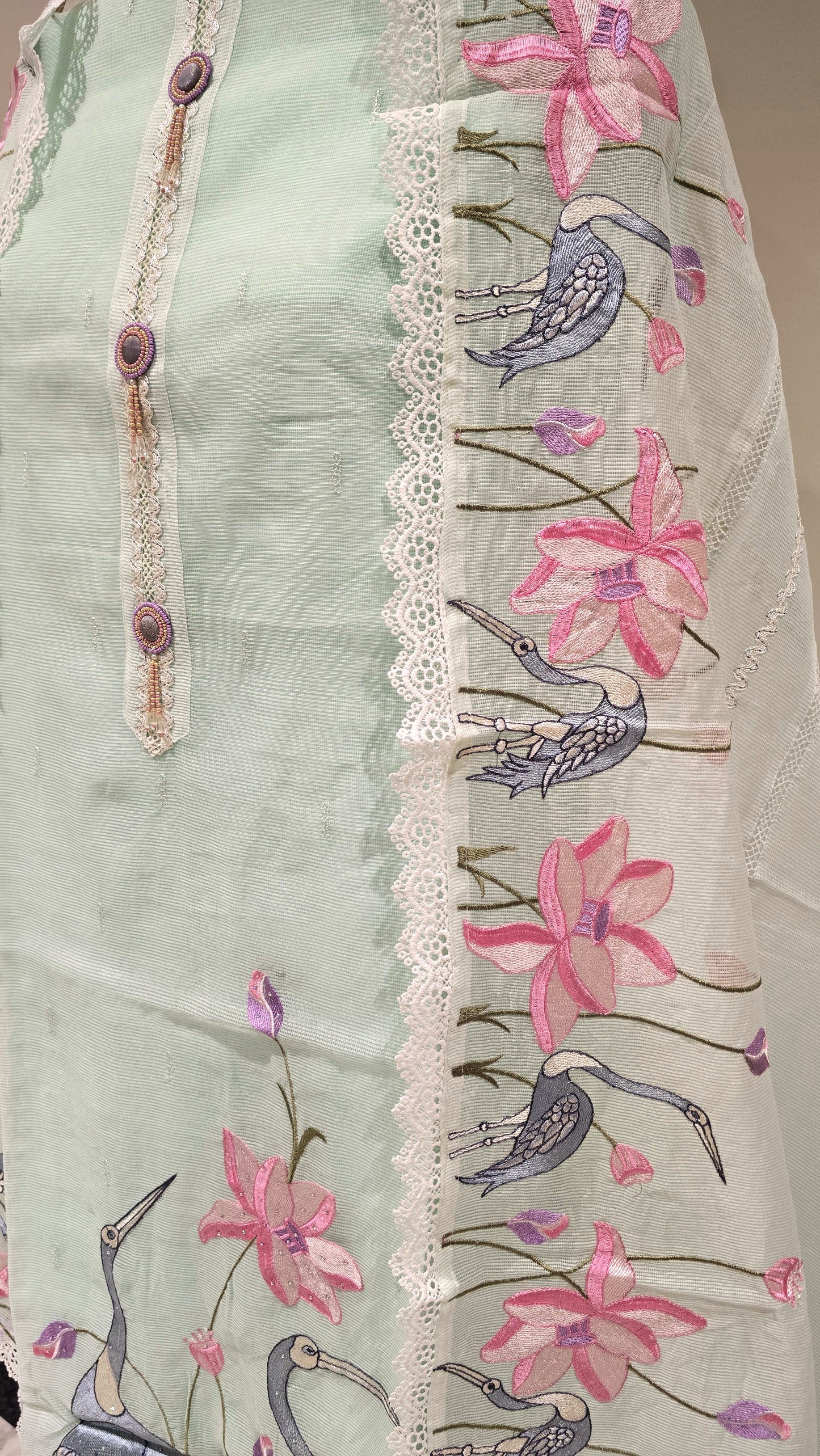 Soft Teal Mayurya Signature Suit