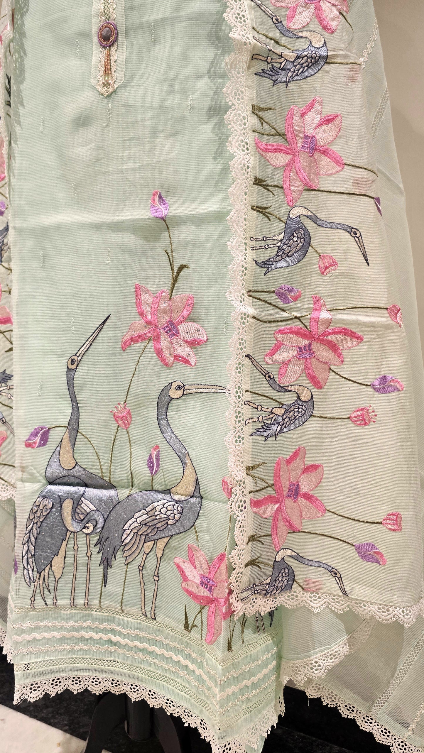 Soft Teal Mayurya Signature Suit