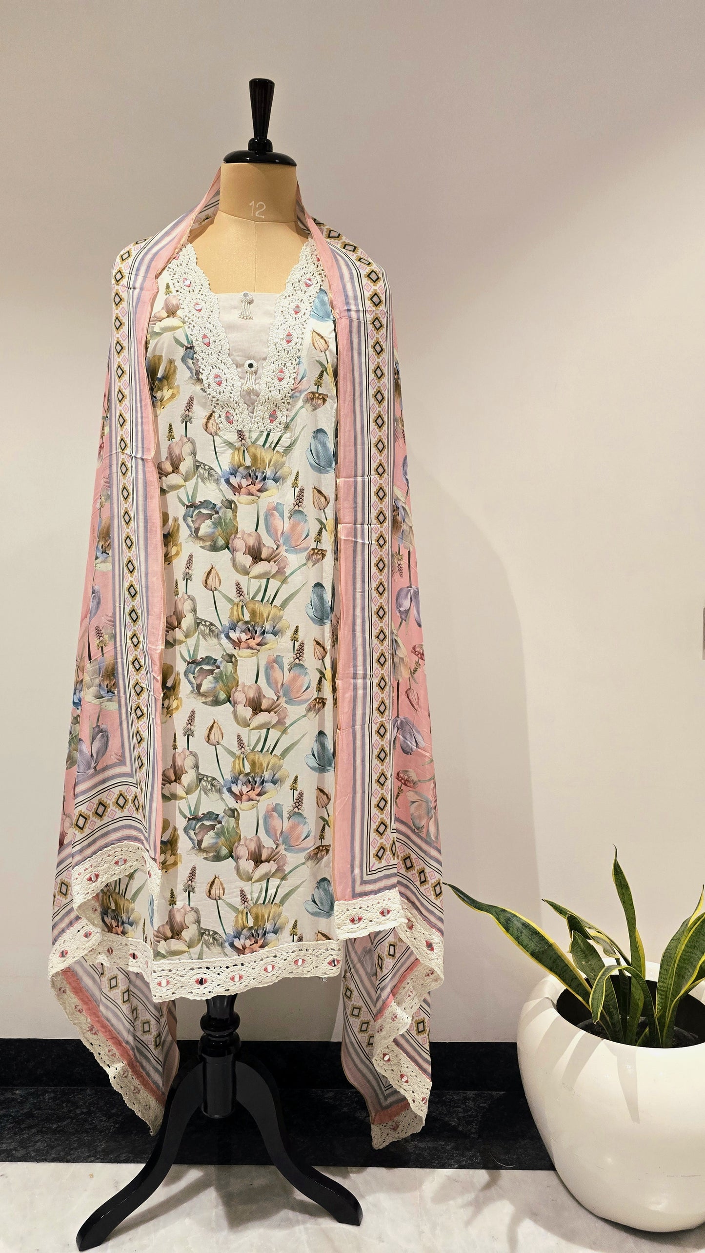 Pink Floral Studio Suit