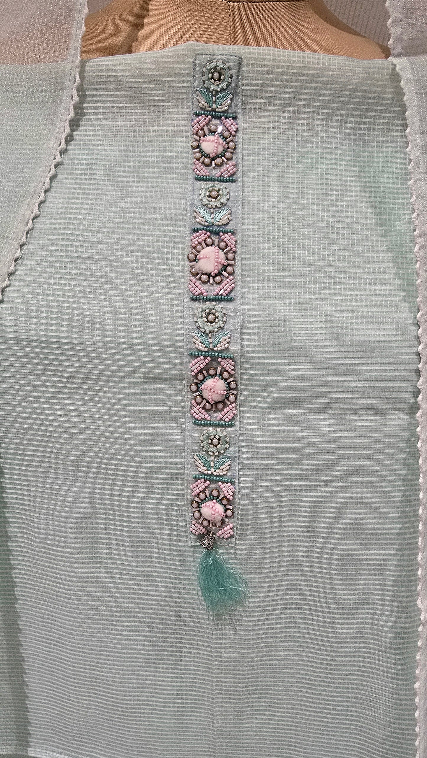 Mint Green Gulblush Dual Tone Suit