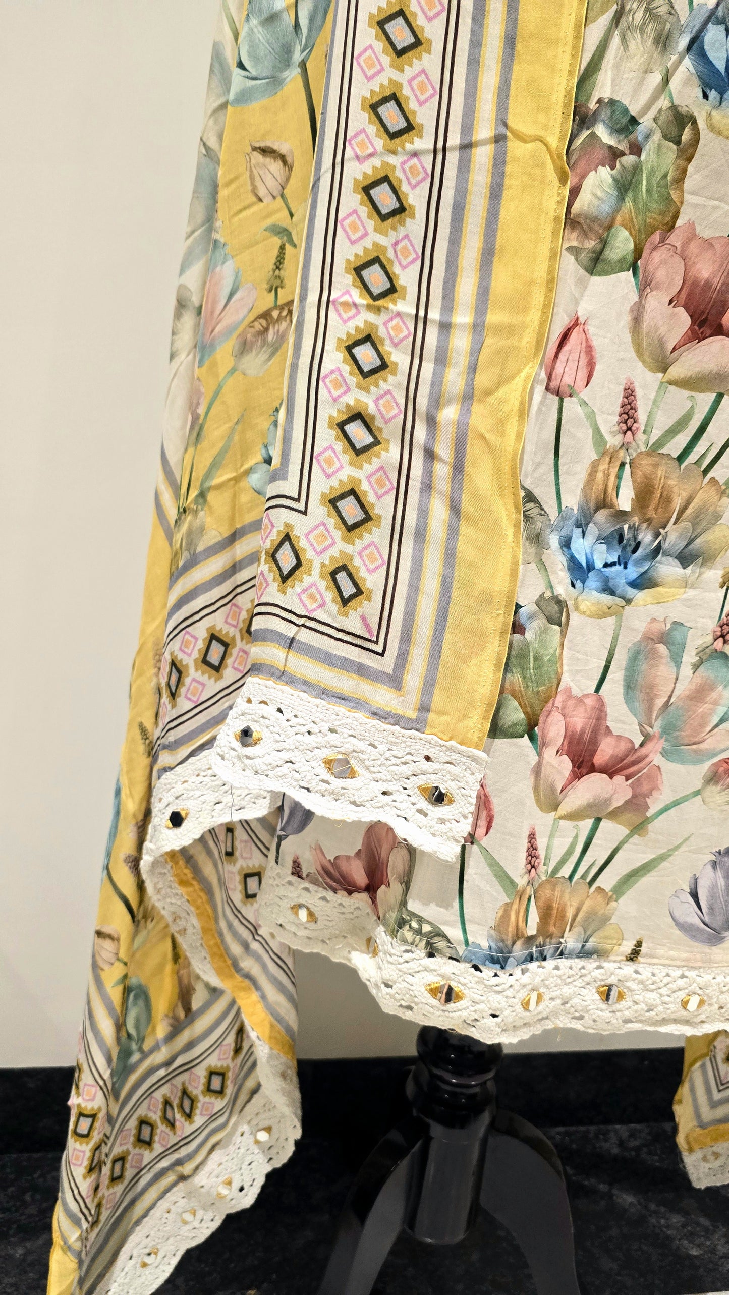 Yellow Floral Studio Suit