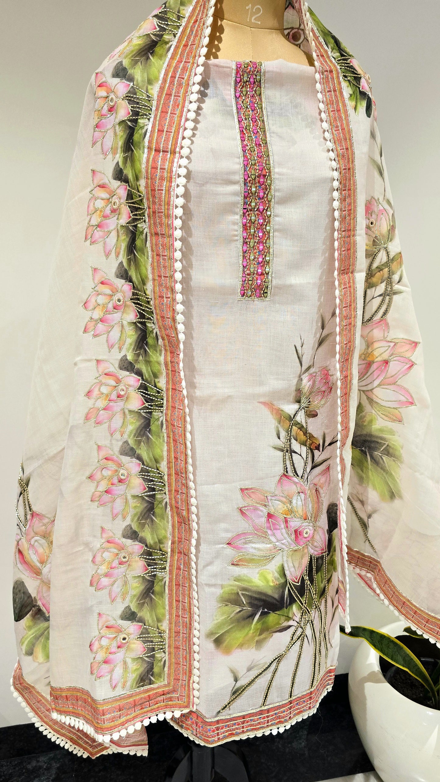 Handpainted Kamalini Signature Suit